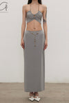 SWAYING 25 Spring/Summer Silk Beaded Halter/Pendant Decorated Long Dress SW-SW25SS1T07C2-HL Top
